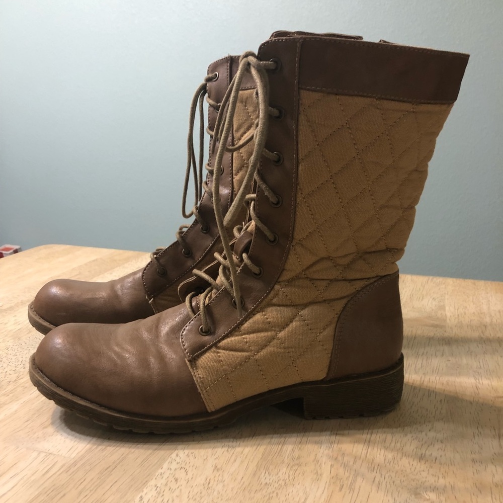 Brown/Tan Combat Boots